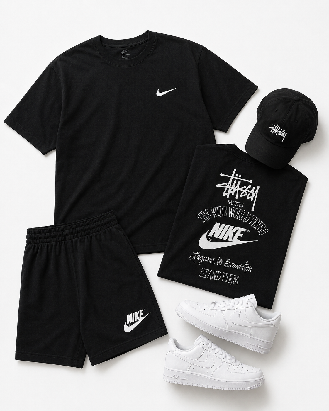 Wide World Tribe Black Set – Nike x Stüssy