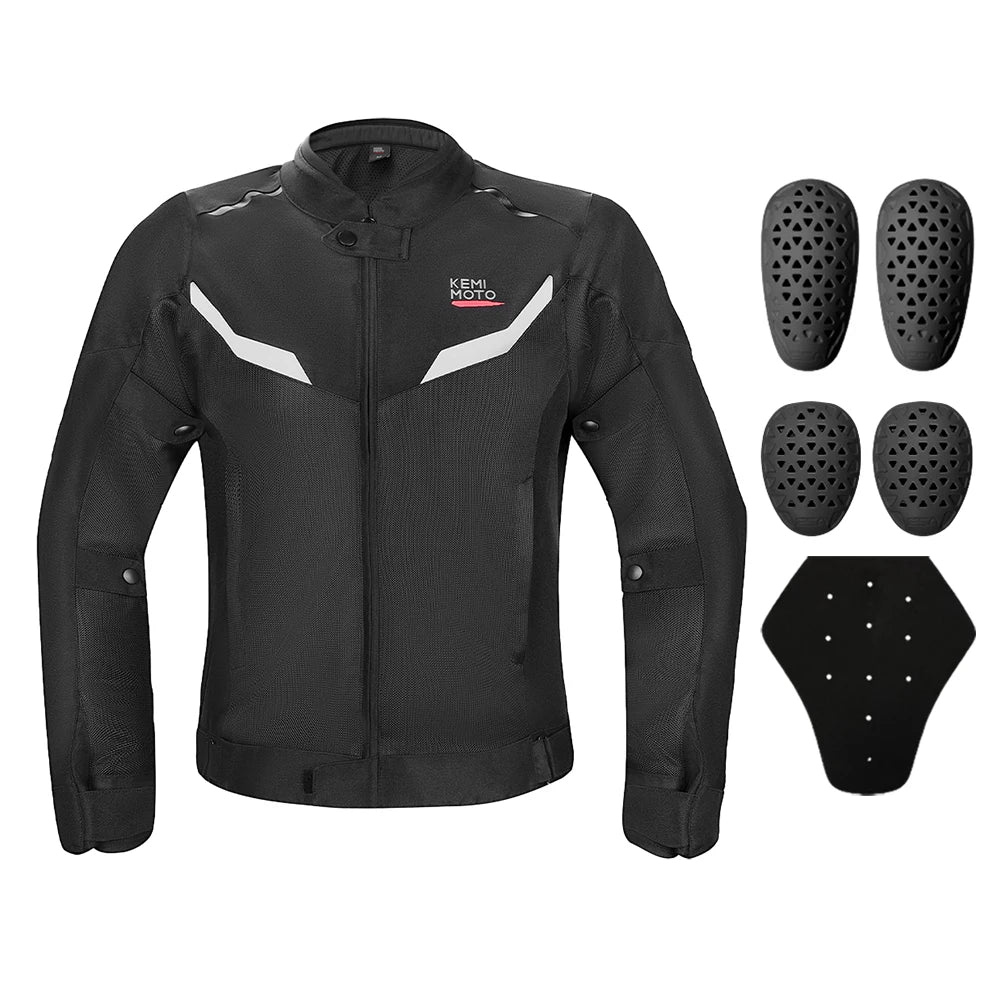 Motorcycle Jacket with Removable Armor