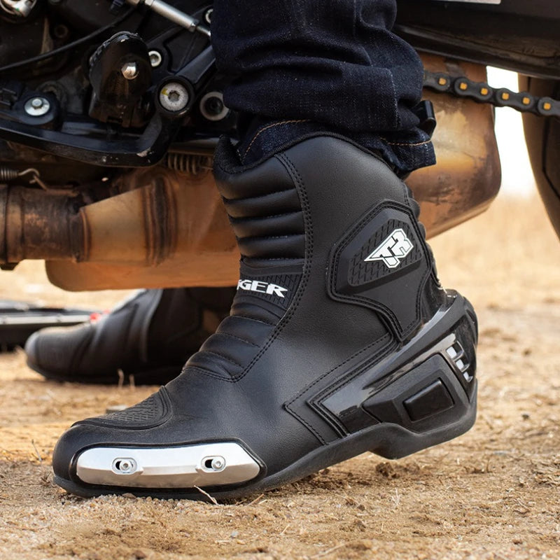 Motorcycle Riding Boots – Reinforced Protection, Comfort & Anti-Slip Design