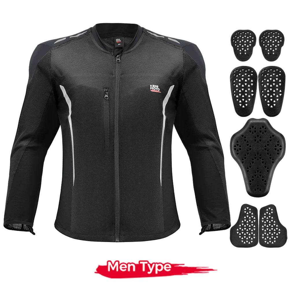 Men’s and Women’s Motorcycle Protective Jacket