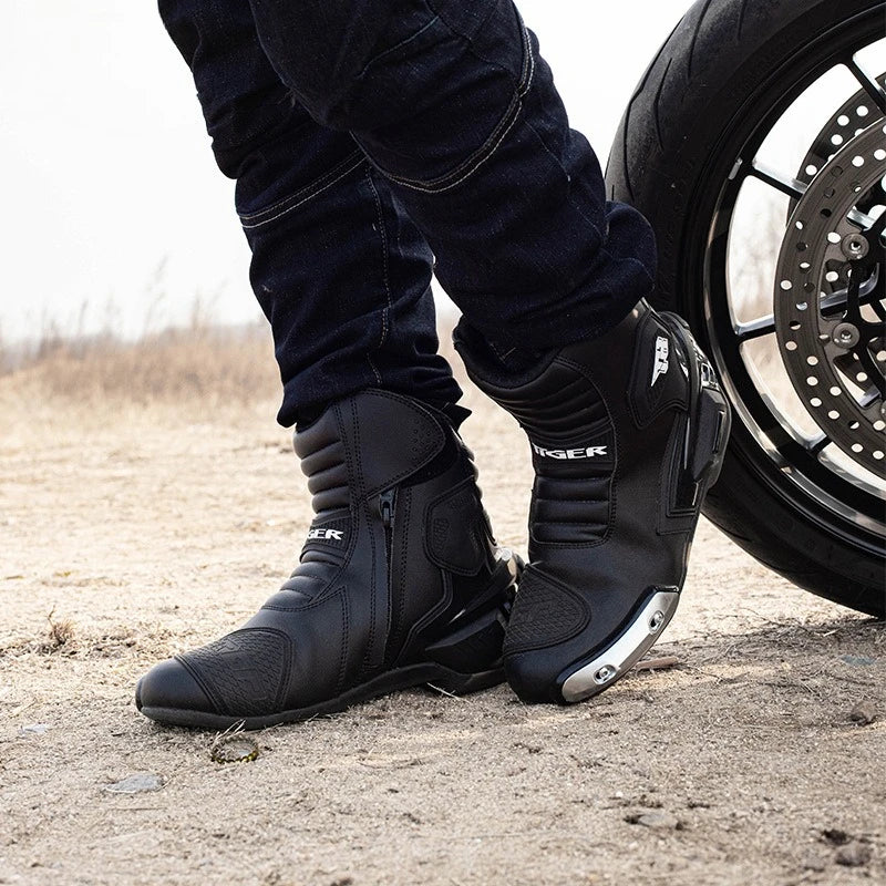 Motorcycle Riding Boots – Reinforced Protection, Comfort & Anti-Slip Design