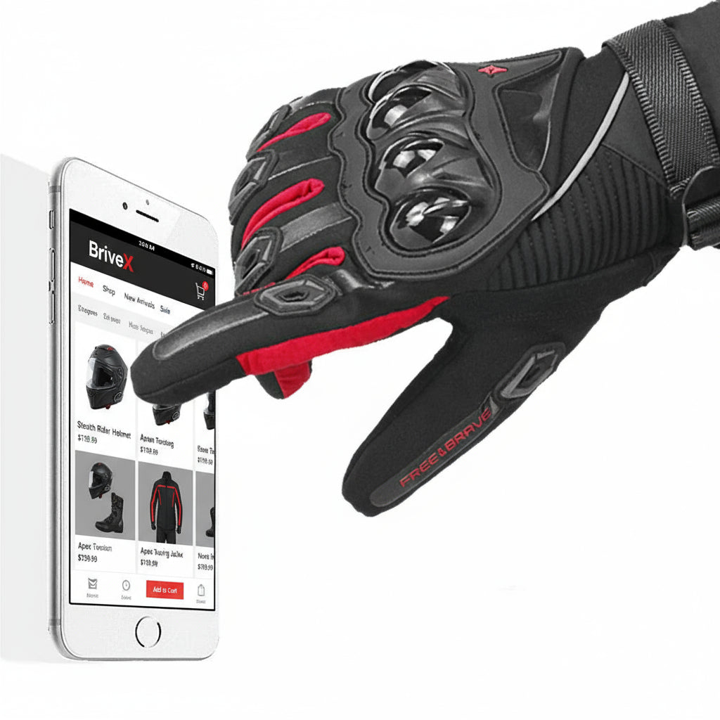 Windproof and waterproof motorcycle gloves