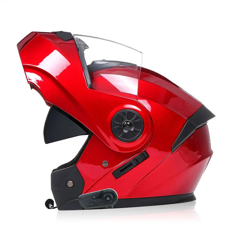 Modular safety helmet with dual lens