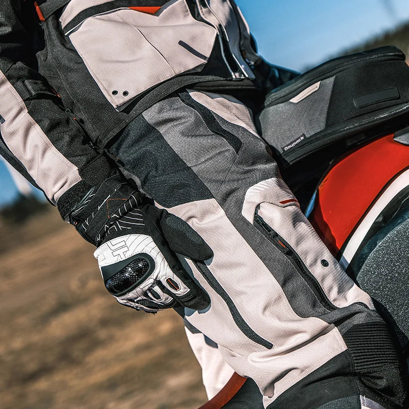 Men’s Adventure Motorcycle Pants with Removable Liner – Waterproof & Protective