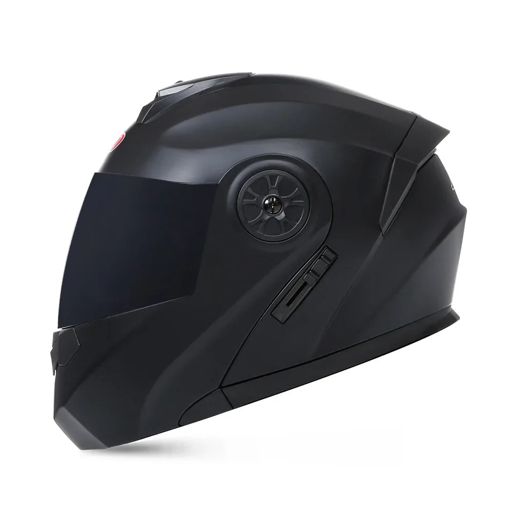 Modular Motorcycle Helmet – Flip-Up Design, Dual Visor & Full Face Protection