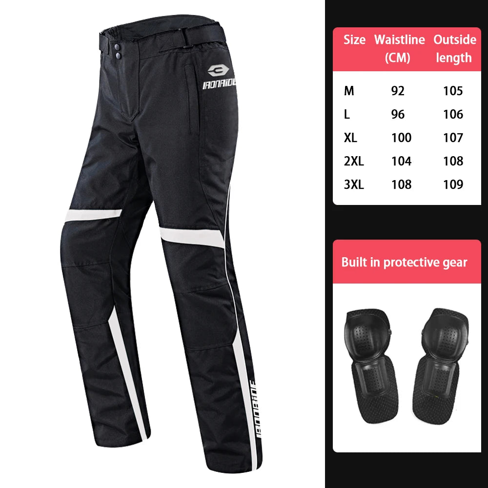 Men’s Motorcycle Riding Pants with Removable Armor – Waterproof & Breathable