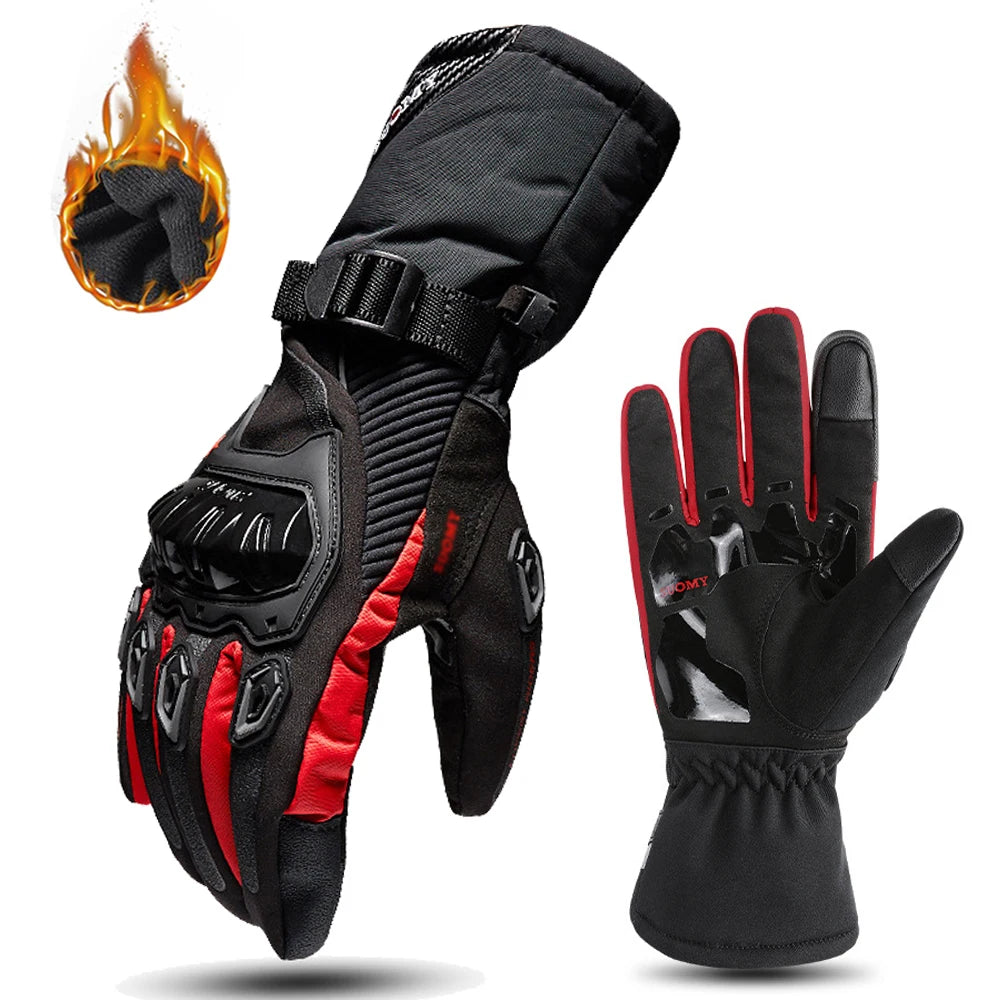 Windproof and waterproof motorcycle gloves