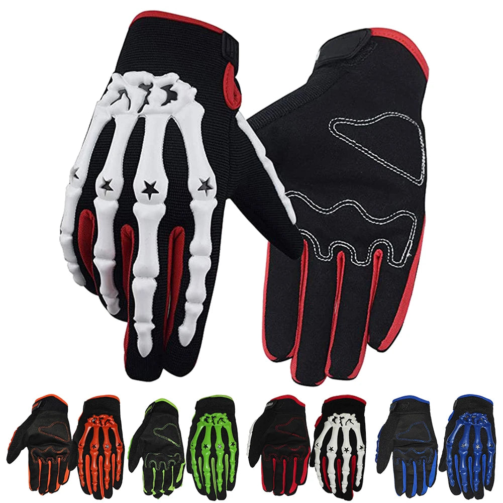 Skeleton Motorcycle Gloves – Shockproof, Breathable & Unique Design