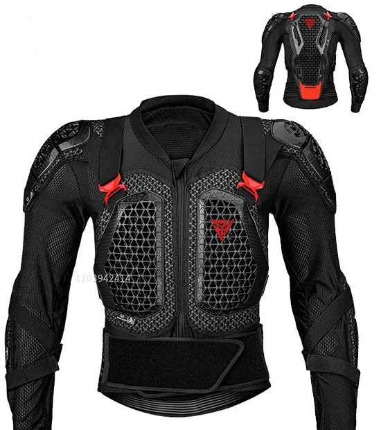 Motorcycle Full Body Armor Jacket – Breathable Mesh & CE Certified Protection