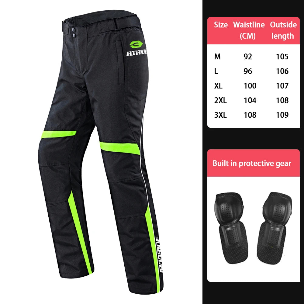 Men’s Motorcycle Riding Pants with Removable Armor – Waterproof & Breathable
