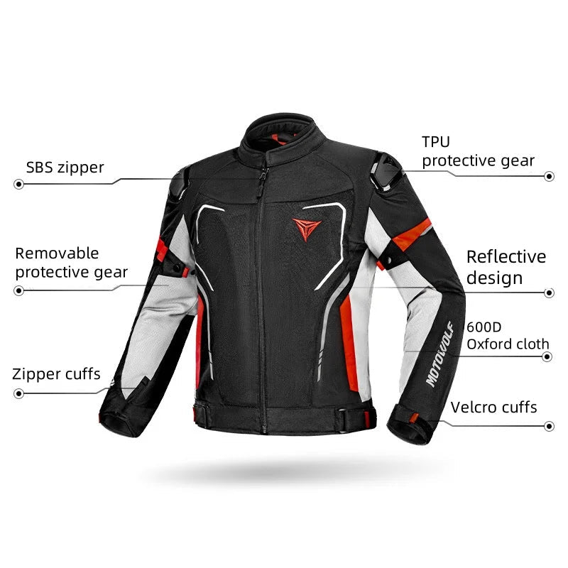 Men’s Motorcycle Protective Jacket