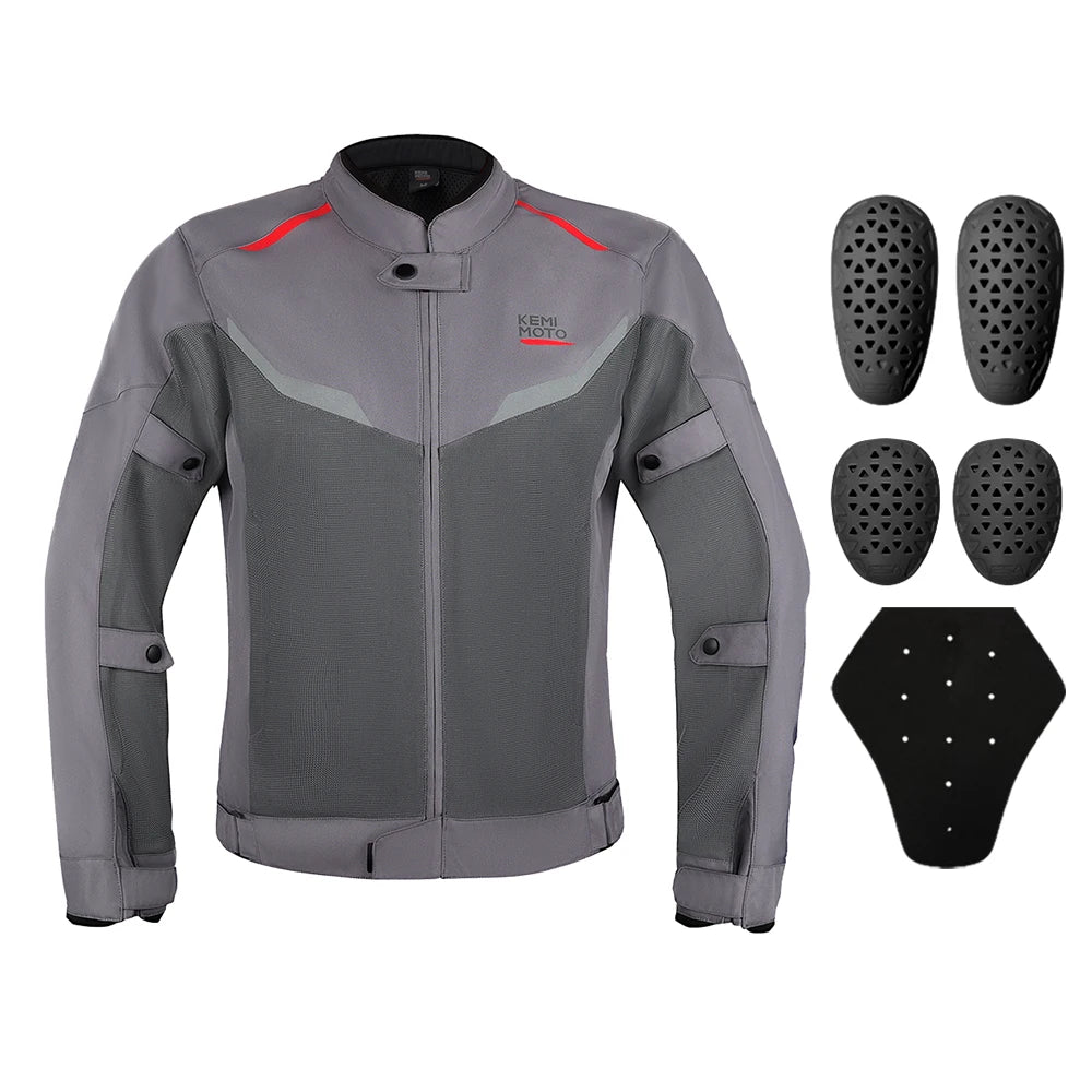 Motorcycle Jacket with Removable Armor