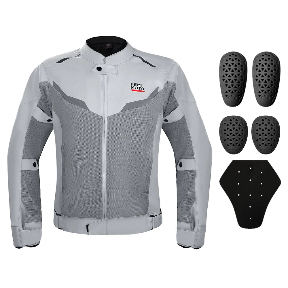Motorcycle Jacket with Removable Armor