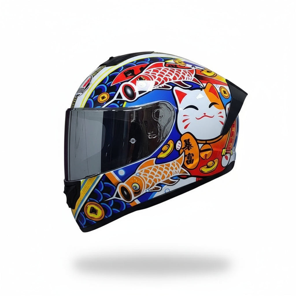 Full face racing helmets