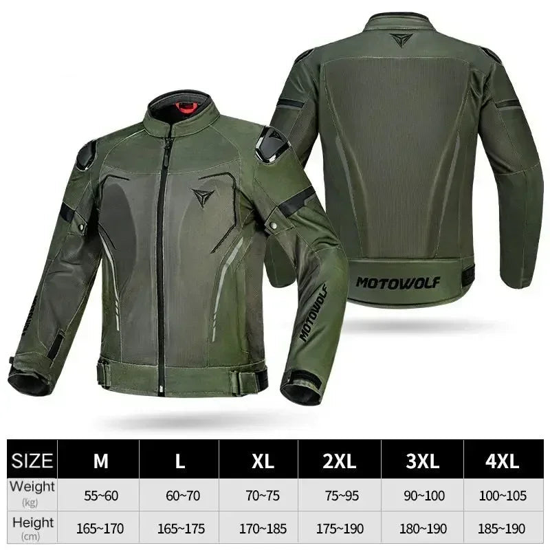 Men’s Motorcycle Protective Jacket