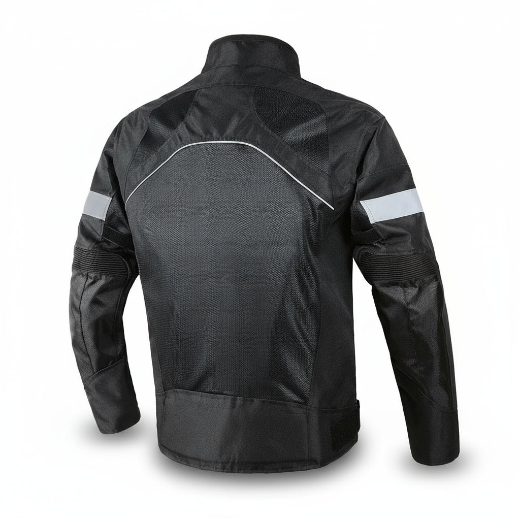 Breathable motorcycle jacket for men and women, reflective