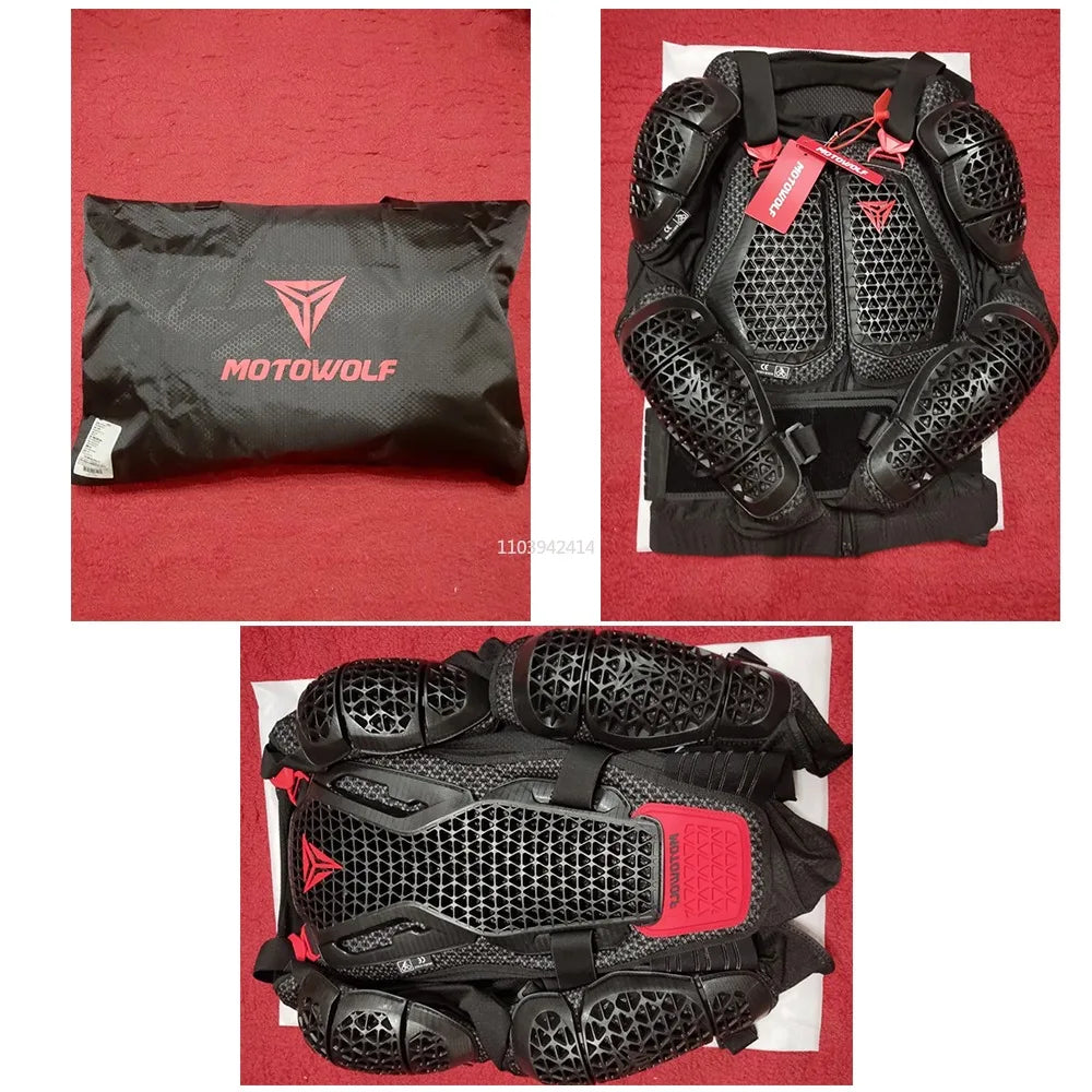 Motorcycle Full Body Armor Jacket – Breathable Mesh & CE Certified Protection