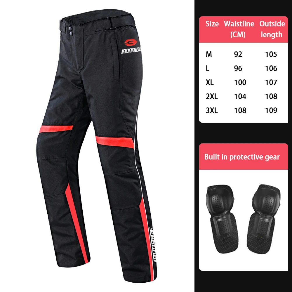 Men’s Motorcycle Riding Pants with Removable Armor – Waterproof & Breathable