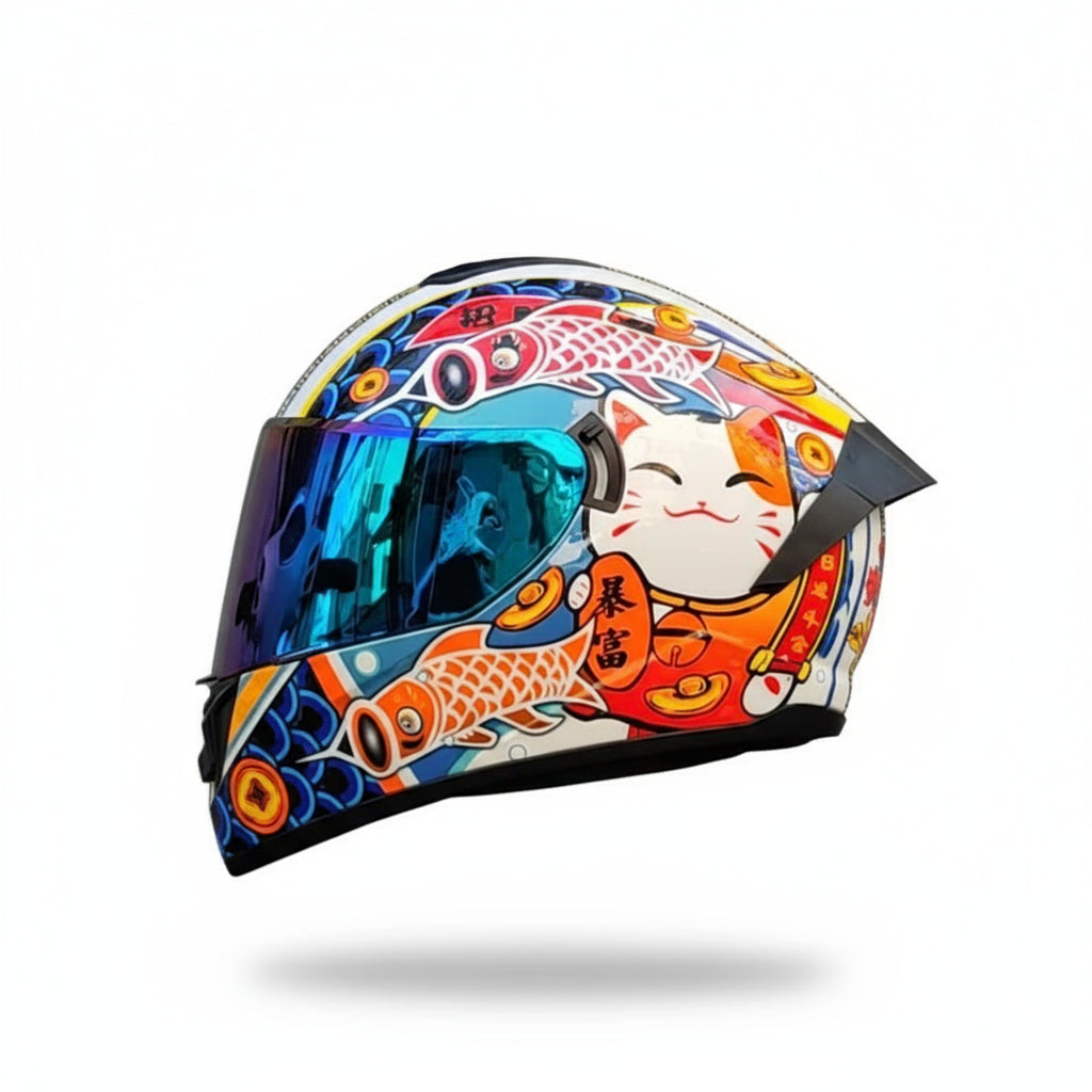 Full face racing helmets