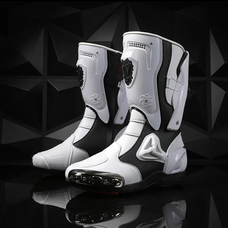 Pro-Rider Armor Motorcycle Boots – Ultimate Protection & Comfort