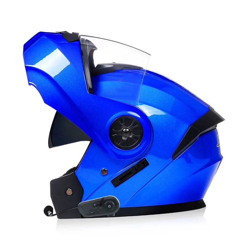 Modular safety helmet with dual lens