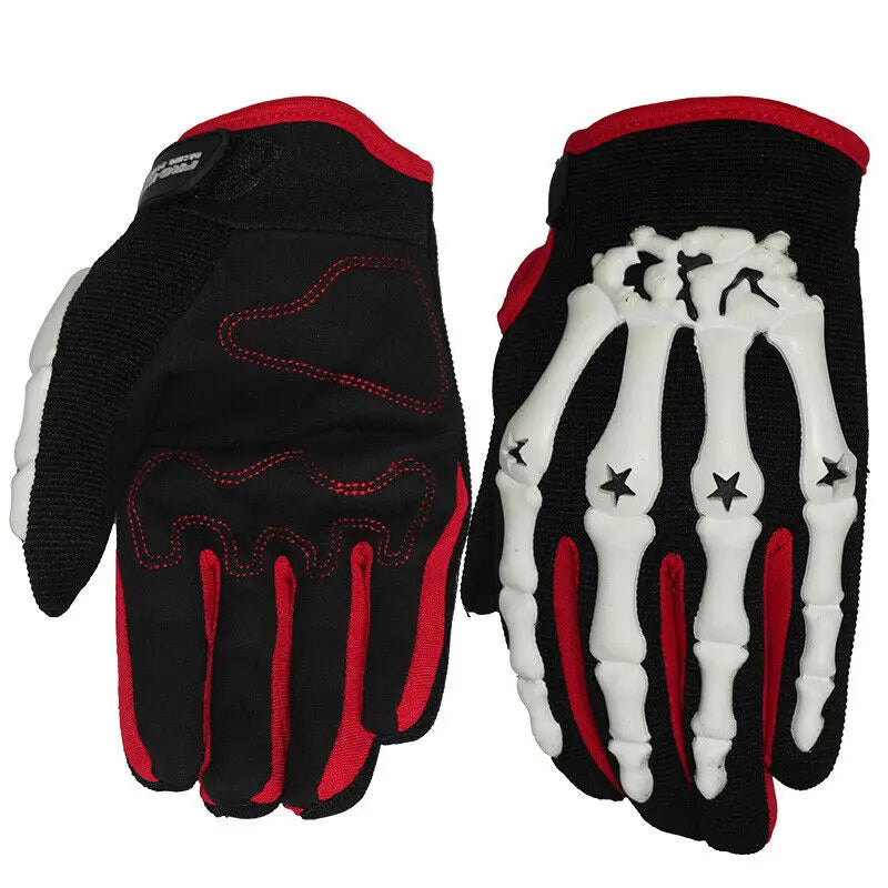 Skeleton Motorcycle Gloves – Shockproof, Breathable & Unique Design