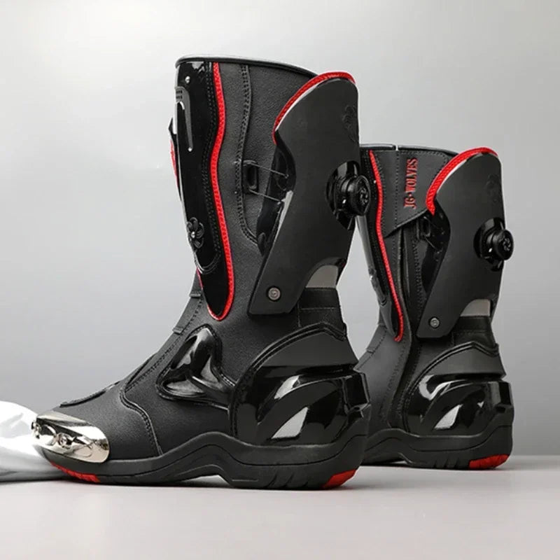 Pro-Rider Armor Motorcycle Boots – Ultimate Protection & Comfort