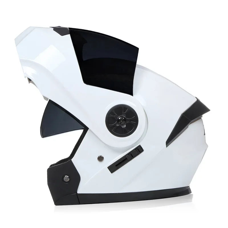 Modular Motorcycle Helmet – Flip-Up Design, Dual Visor & Full Face Protection