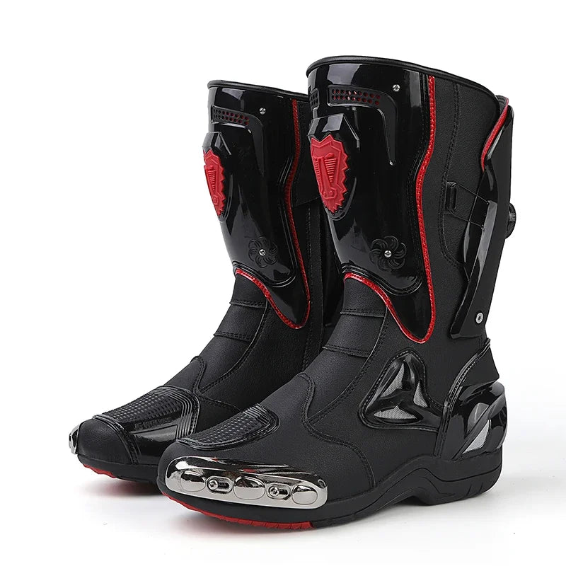 Pro-Rider Armor Motorcycle Boots – Ultimate Protection & Comfort