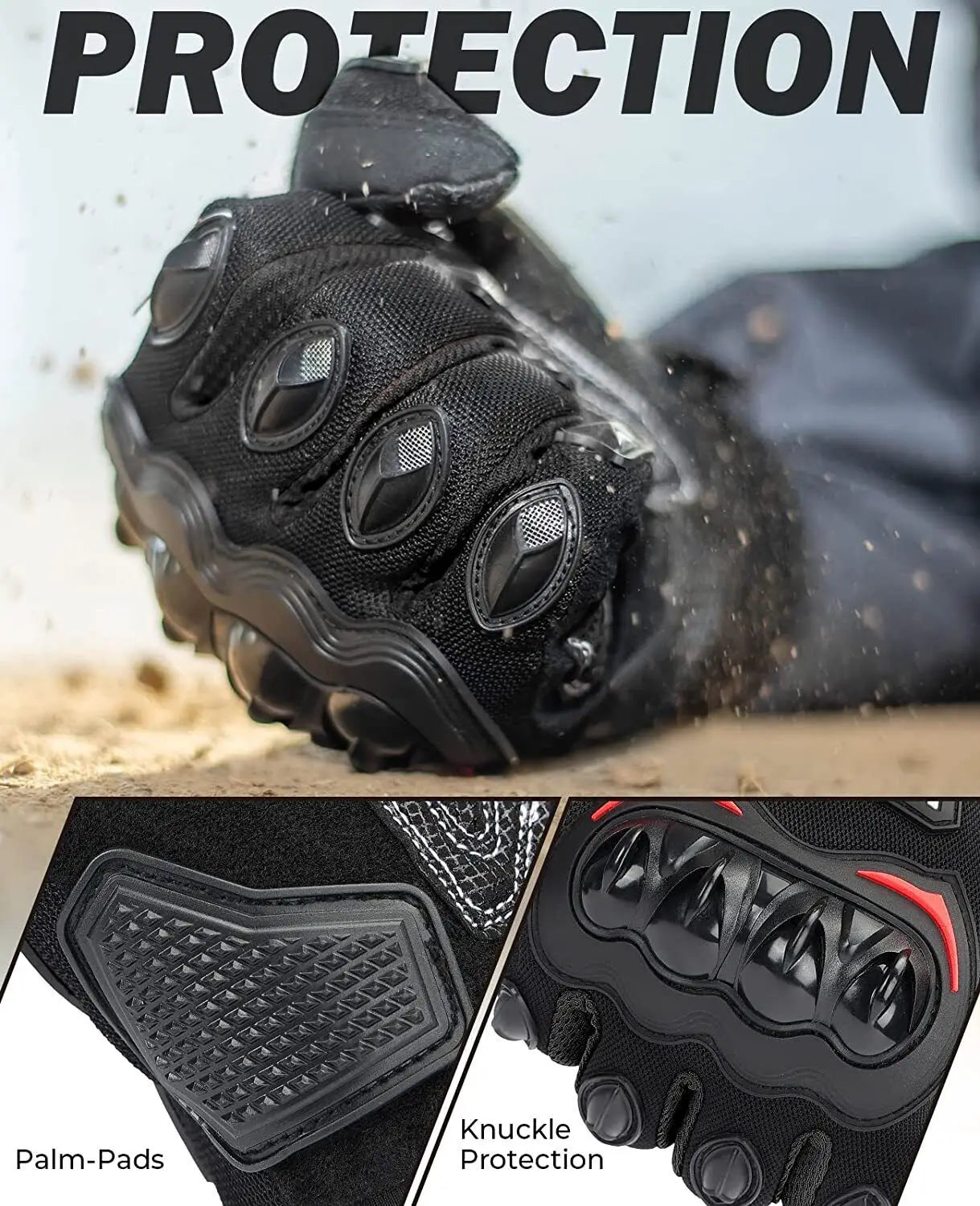 Tactical Motorcycle Gloves – Advanced Protection, Breathable & Anti-Slip Design