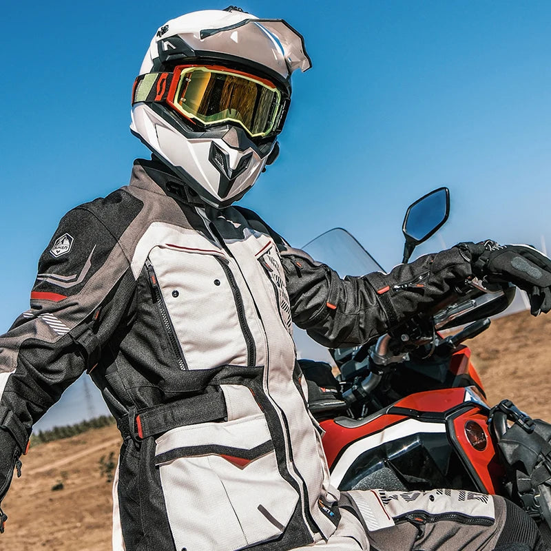 Motorcycle Touring Jacket with Armor – Waterproof, Breathable & CE Certified