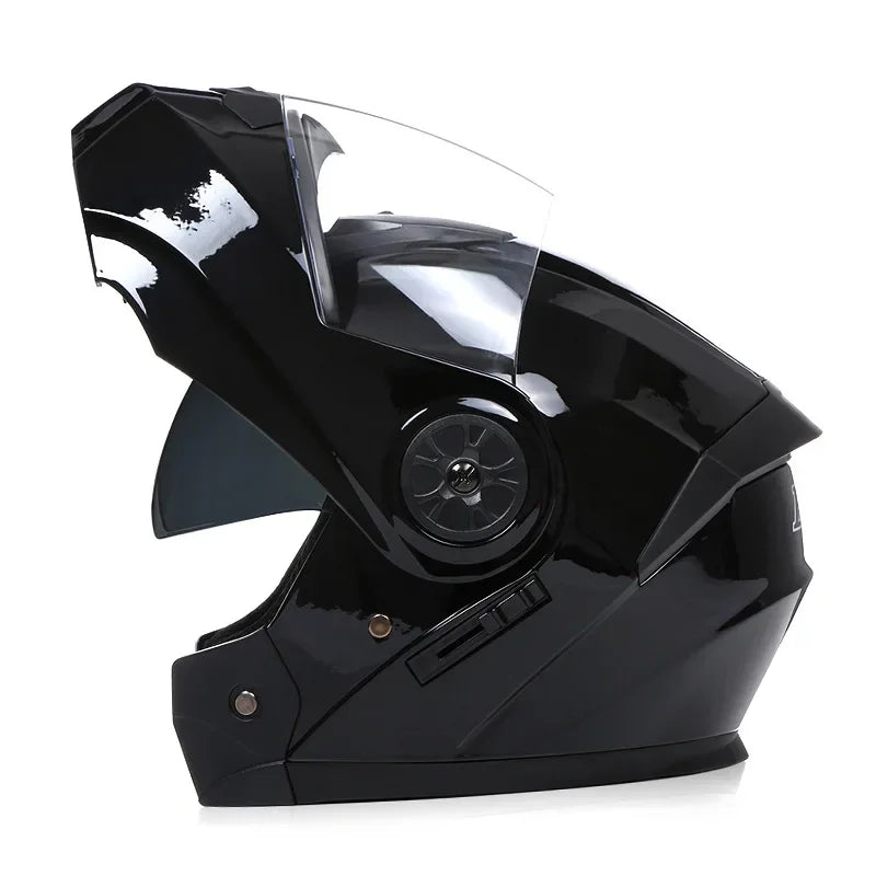 Modular Motorcycle Helmet – Flip-Up Design, Dual Visor & Full Face Protection