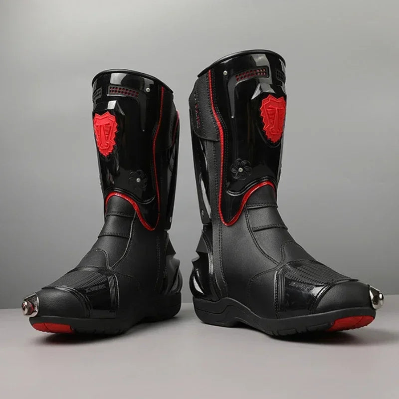 Pro-Rider Armor Motorcycle Boots – Ultimate Protection & Comfort