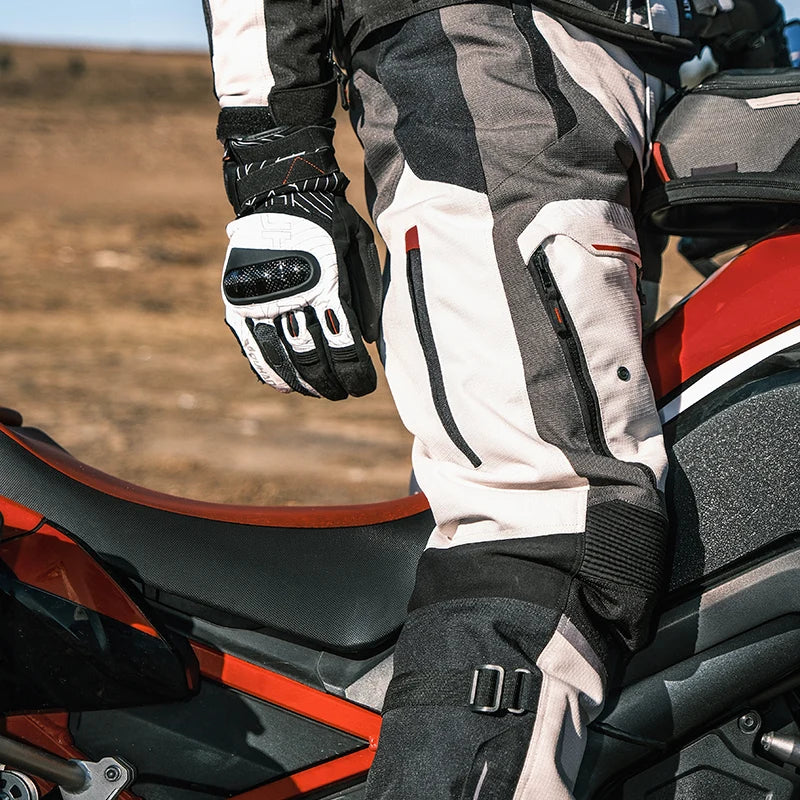 Men’s Adventure Motorcycle Pants with Removable Liner – Waterproof & Protective