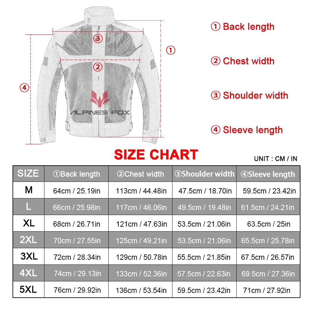 Breathable motorcycle jacket for men and women, reflective