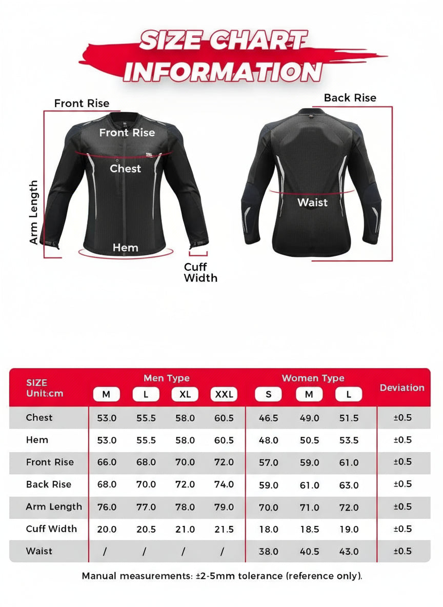 Men’s and Women’s Motorcycle Protective Jacket