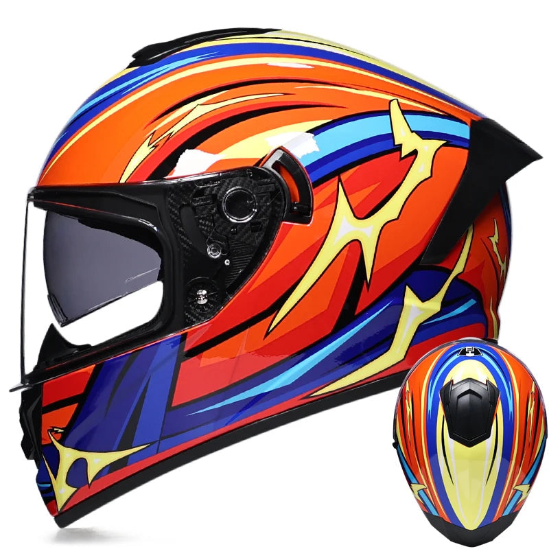 Full face racing helmets