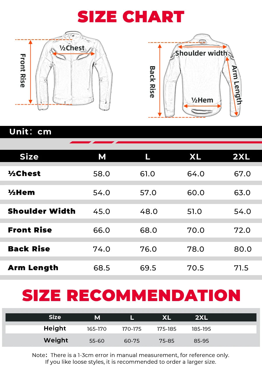 Motorcycle Jacket with Removable Armor