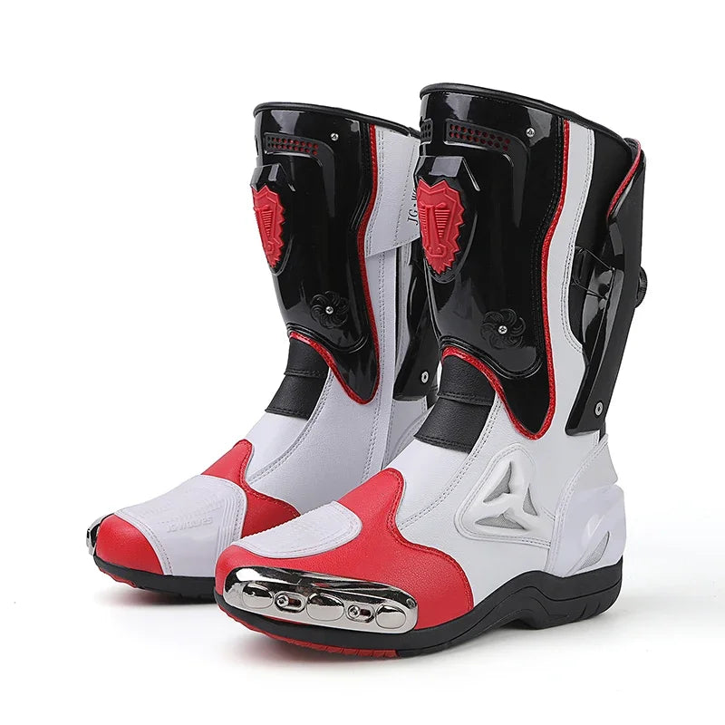 Pro-Rider Armor Motorcycle Boots – Ultimate Protection & Comfort