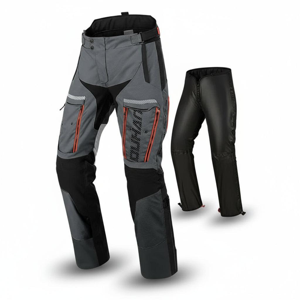 Men’s Adventure Motorcycle Pants with Removable Liner – Waterproof & Protective