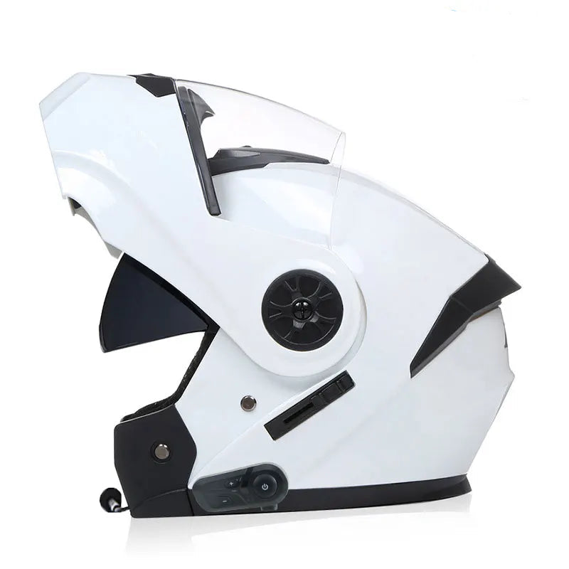 Modular safety helmet with dual lens